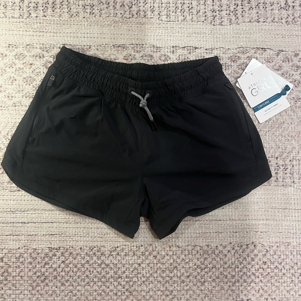 Brand New Athleta Black Athletic Shorts for Active Comfort